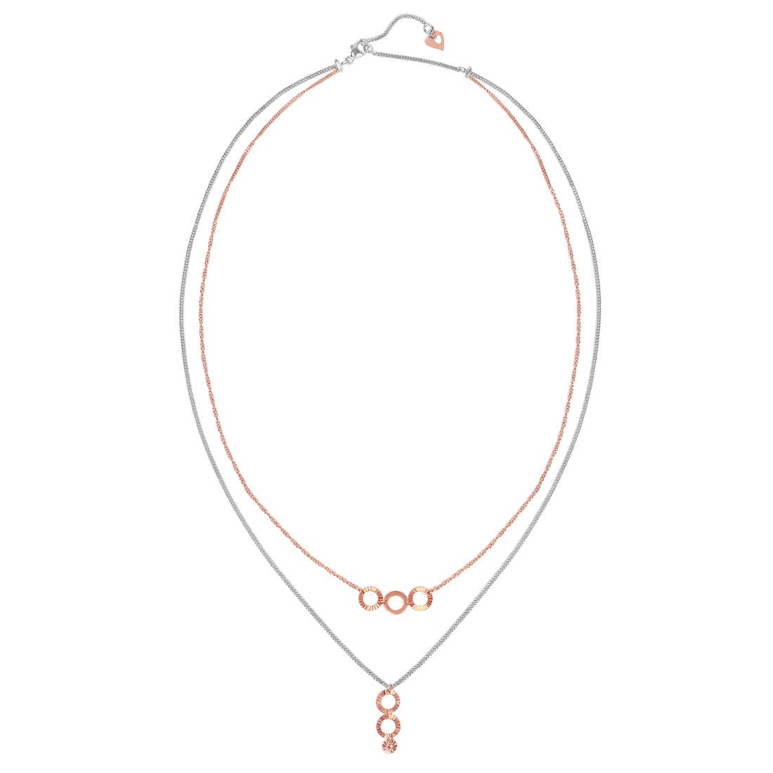 Sacred Halo Platinum Layered Necklace