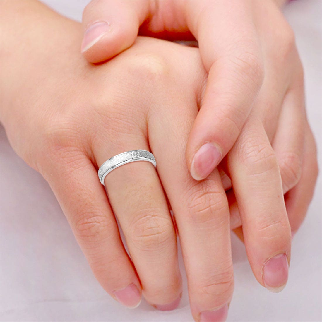 Forever Dazzle Platinum Band For Her