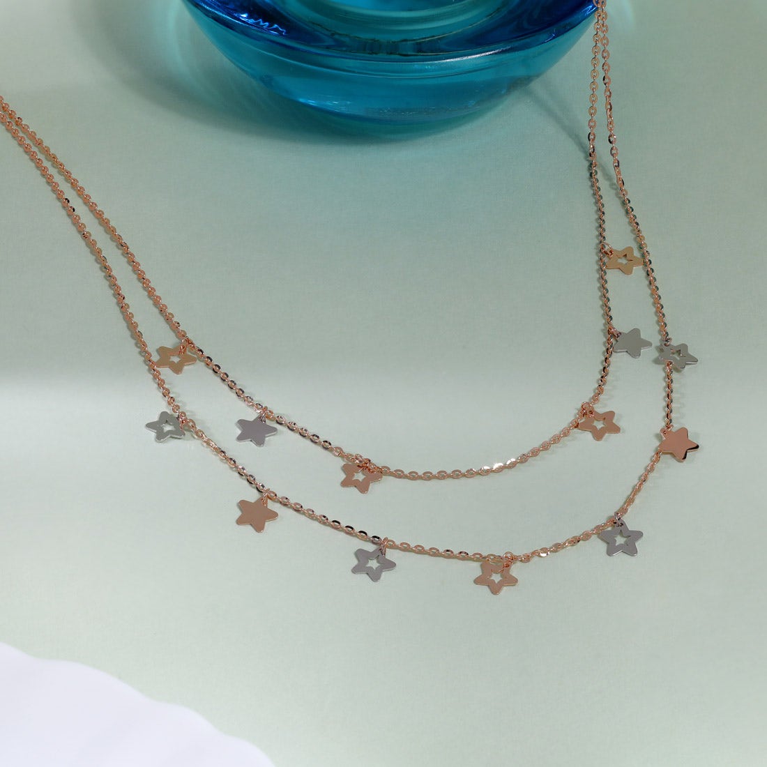 Night Stars Gold Layered Necklace