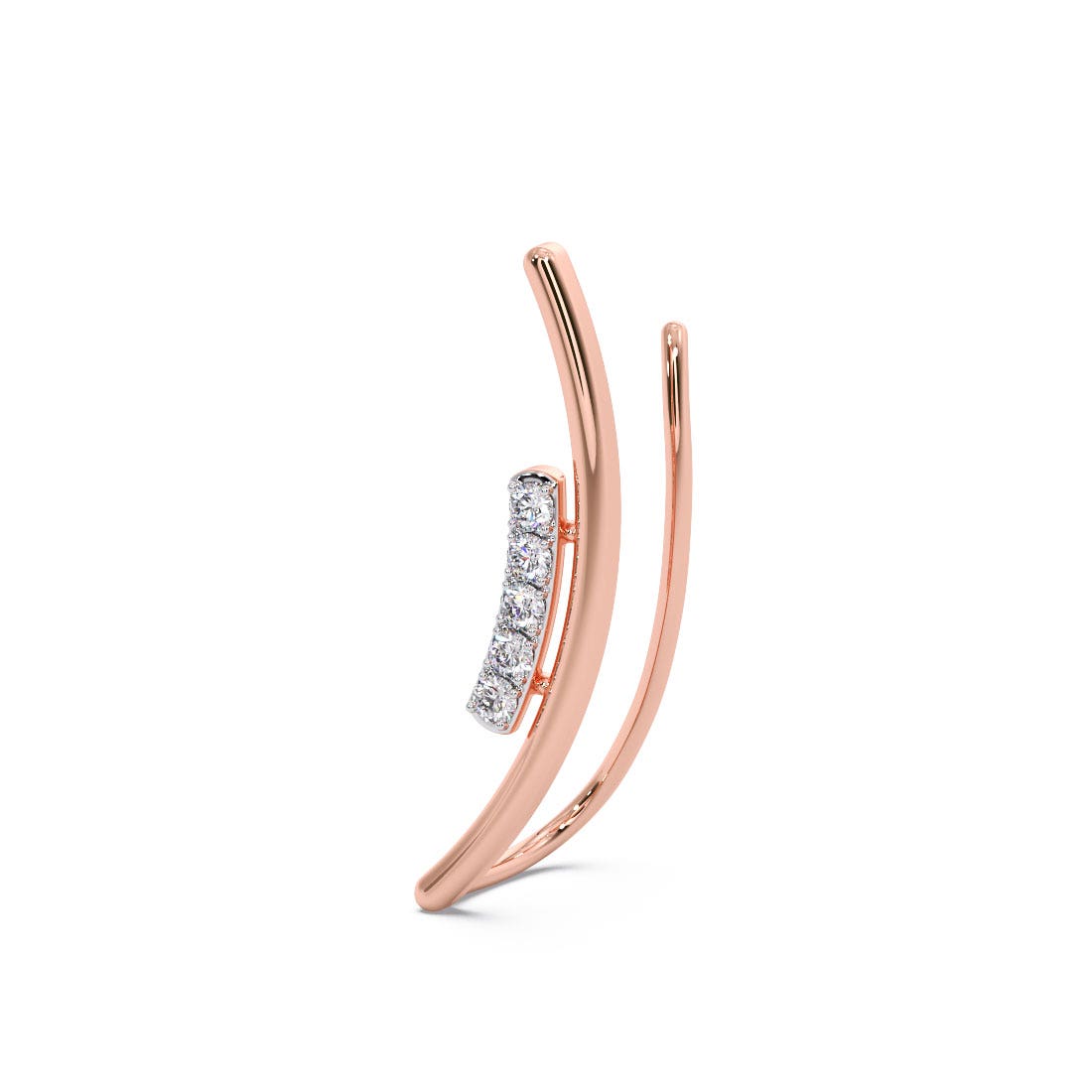 Enchanting Arc Diamond Ear Cuffs
