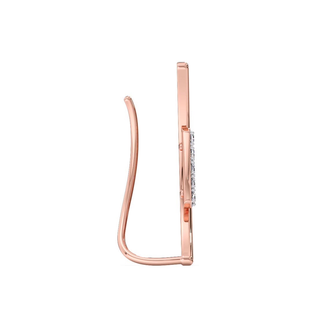 Enchanting Arc Diamond Ear Cuffs