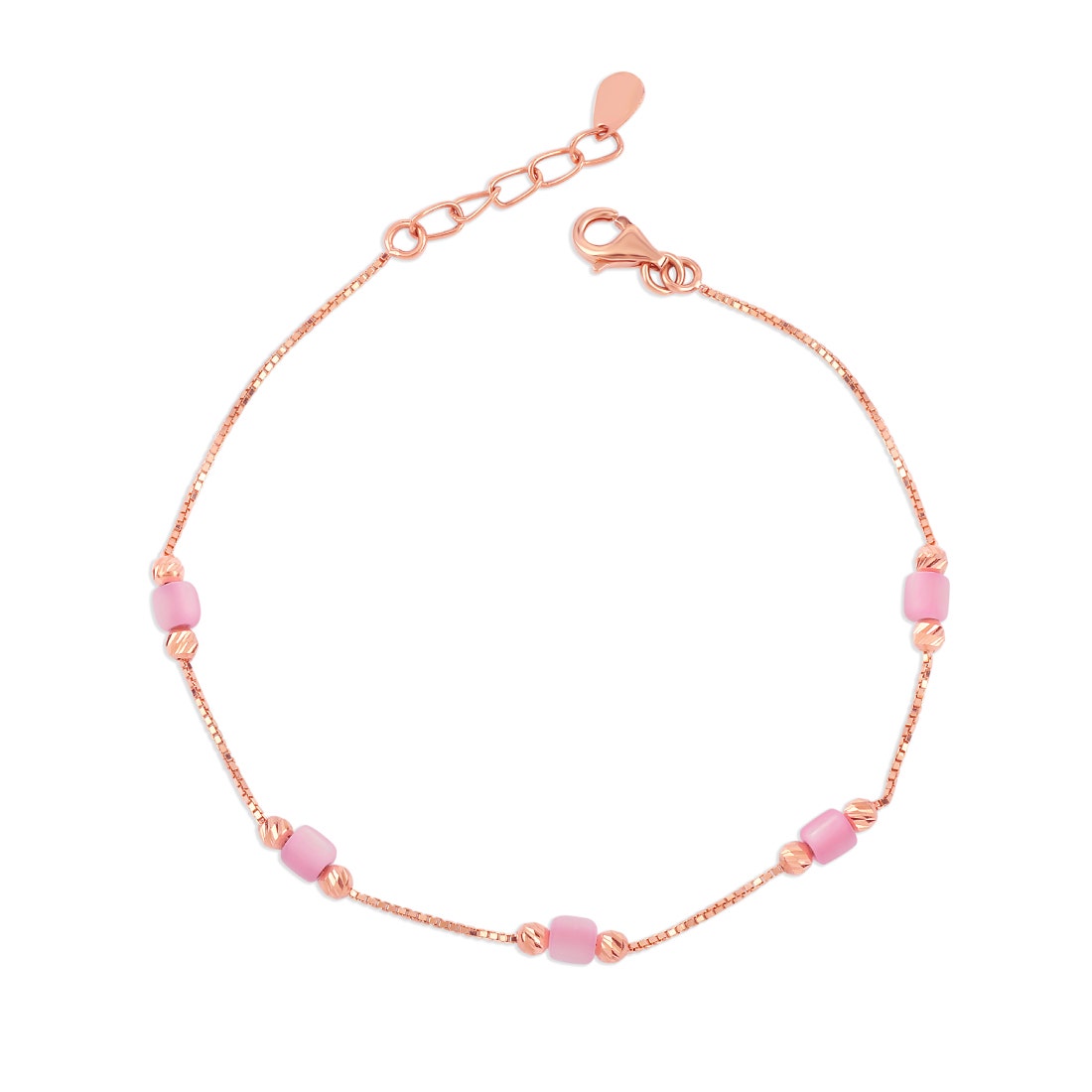 Hazel Gold And Gemstone Chain Bracelet