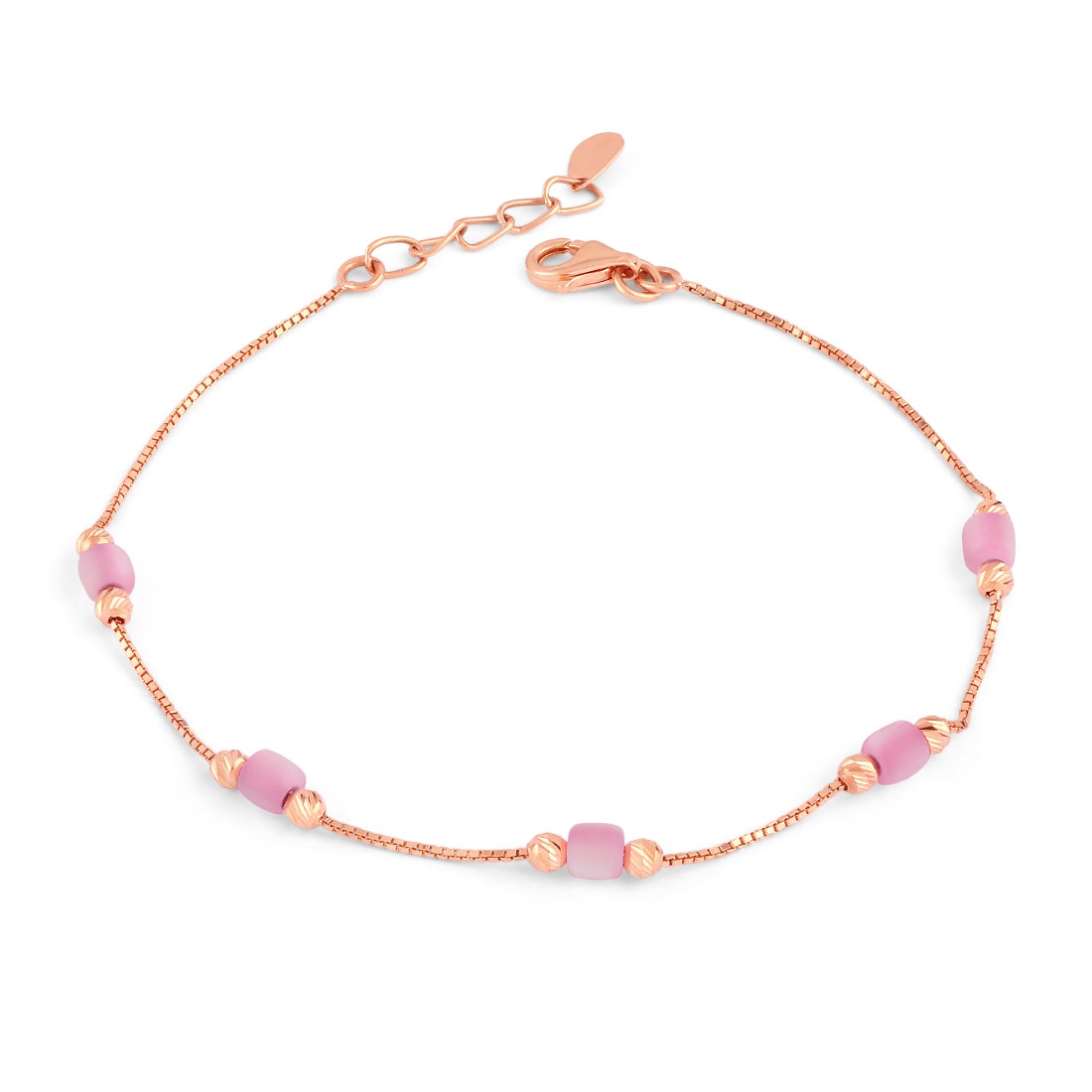 Hazel Gold And Gemstone Chain Bracelet