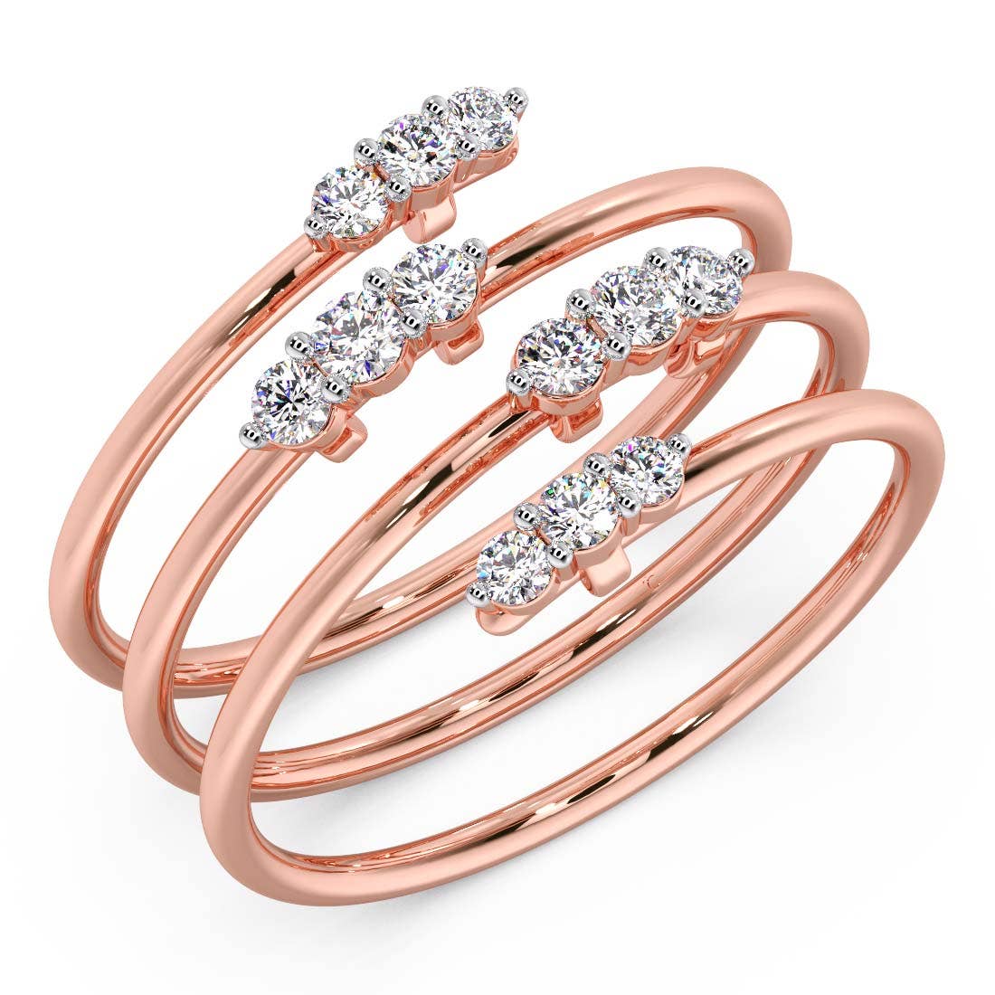 Sprial Diamond Ring