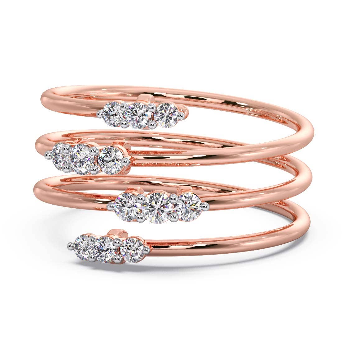 Sprial Diamond Ring