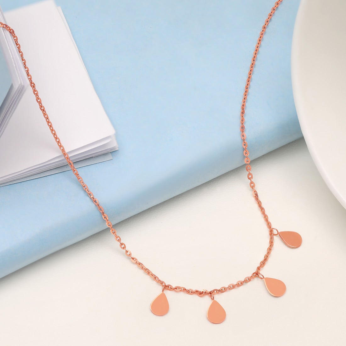 Little Drop Gold Charm Necklace