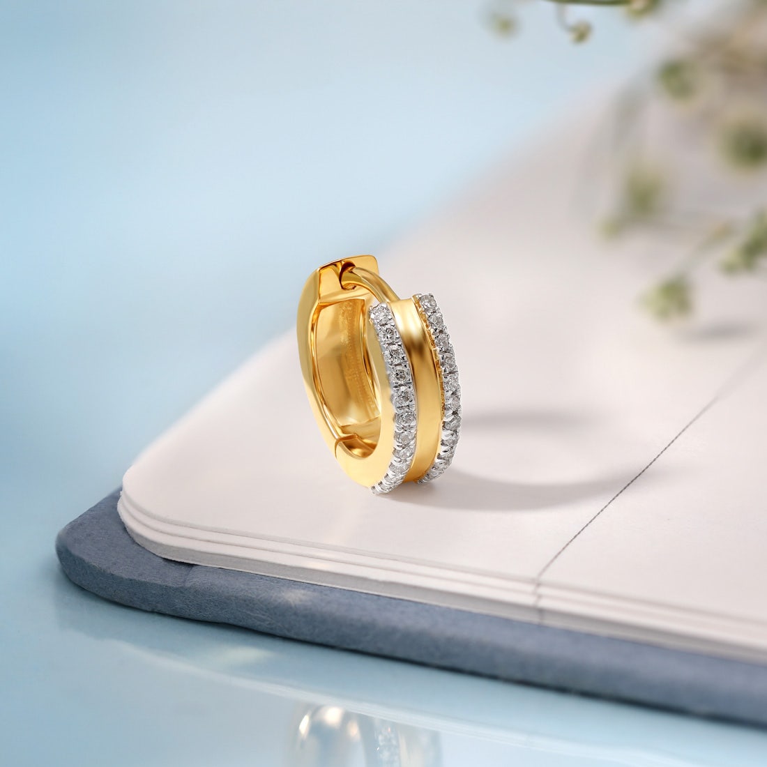 Prem Diamond Hoop For Men