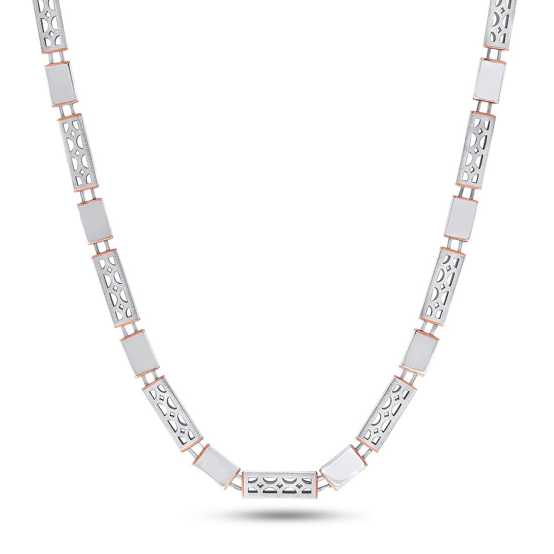 Bruno Platinum And Rose Gold Chain