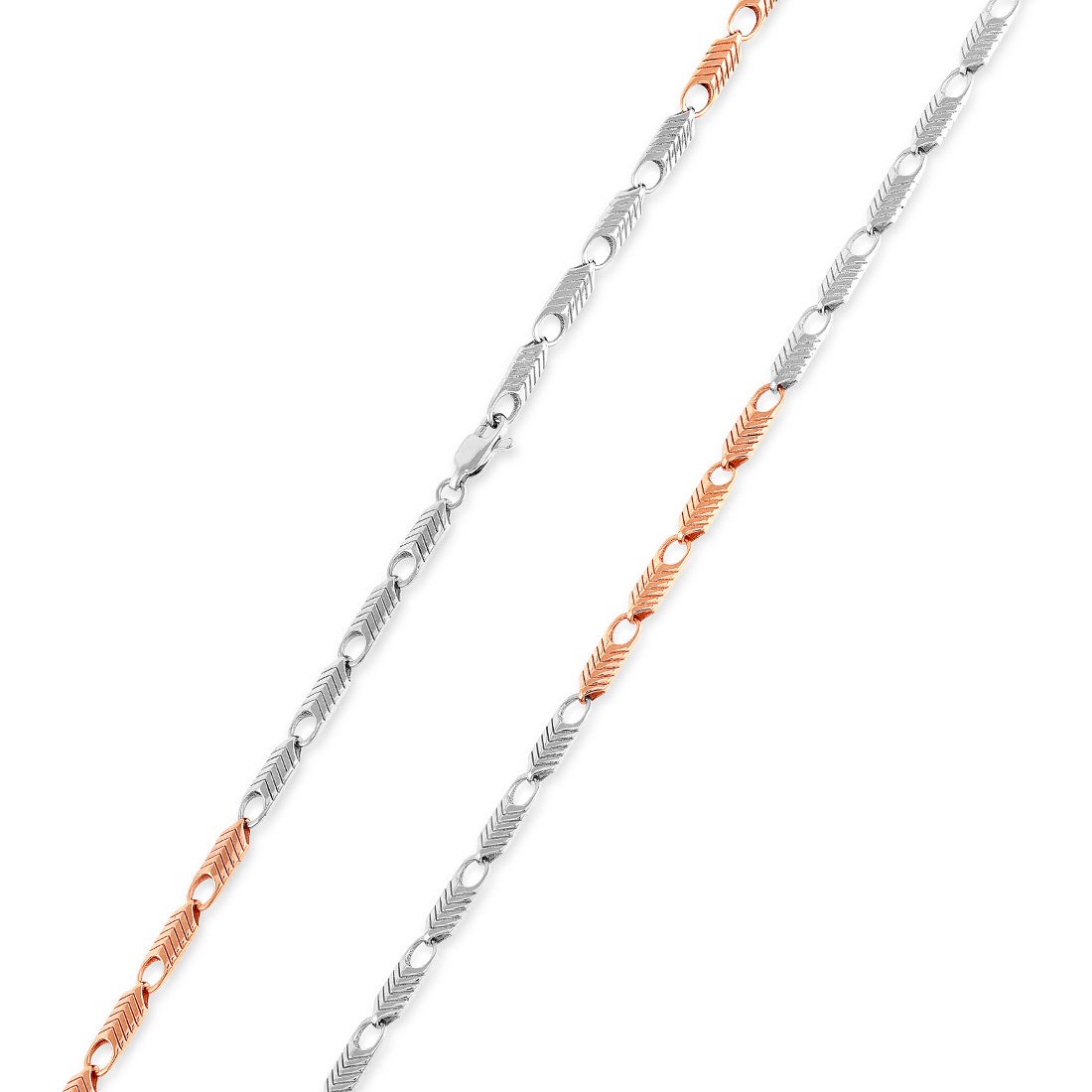 Aidan Platinum And Rose Gold Chain