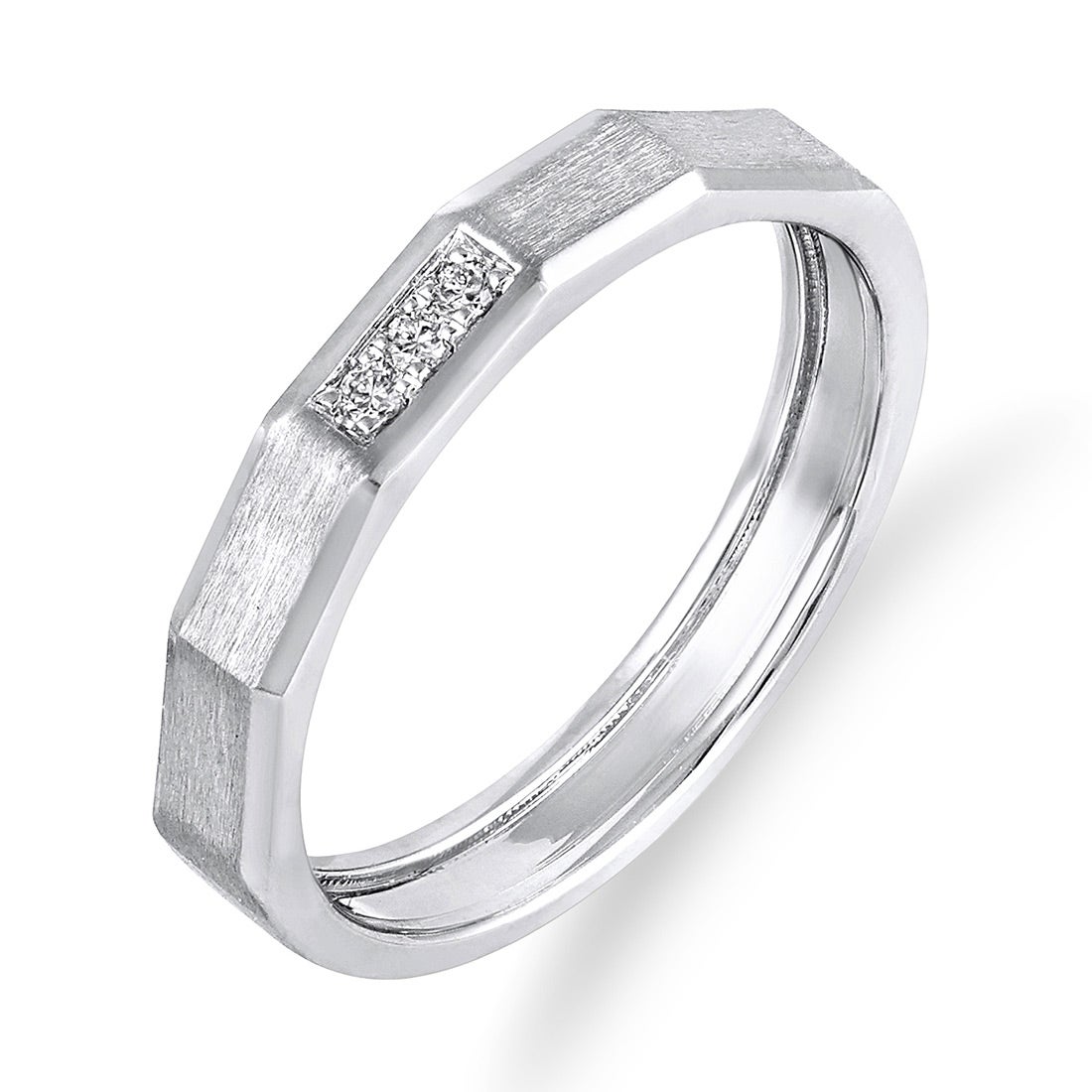 Eclectic Platinum And Diamond Ring For Women