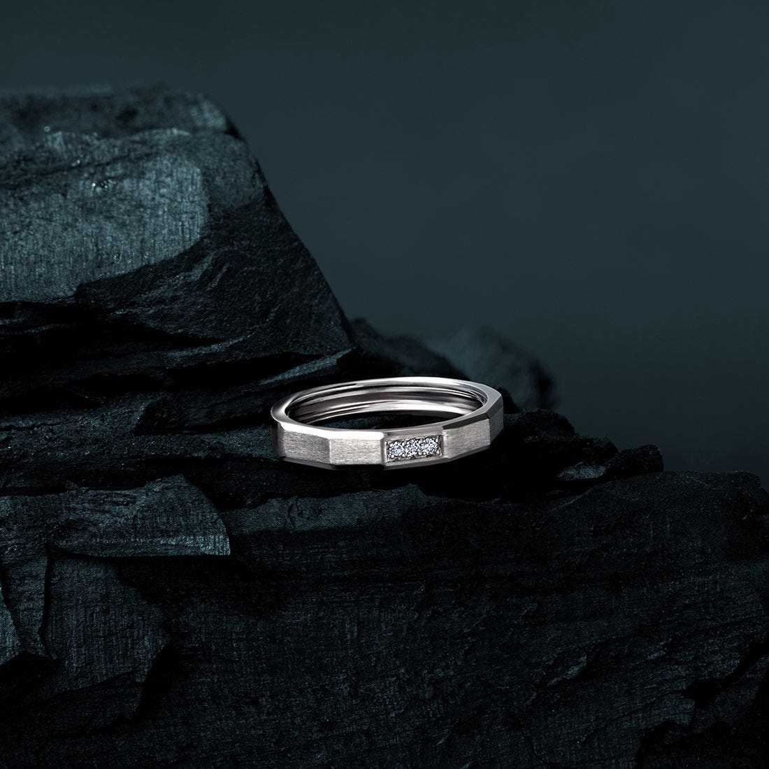 Eclectic Platinum And Diamond Ring For Women