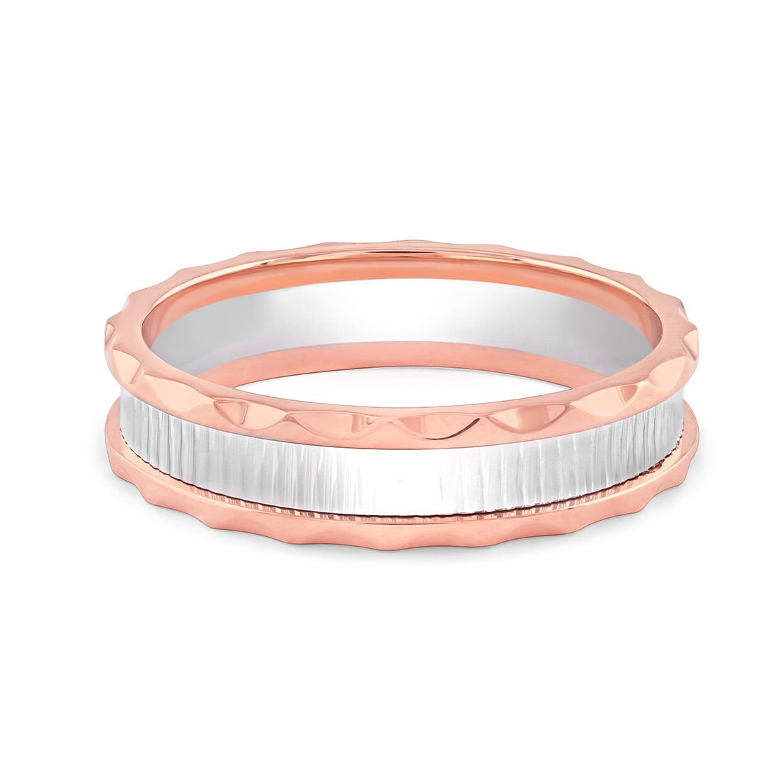 Liam Platinum And Rose Gold Ring