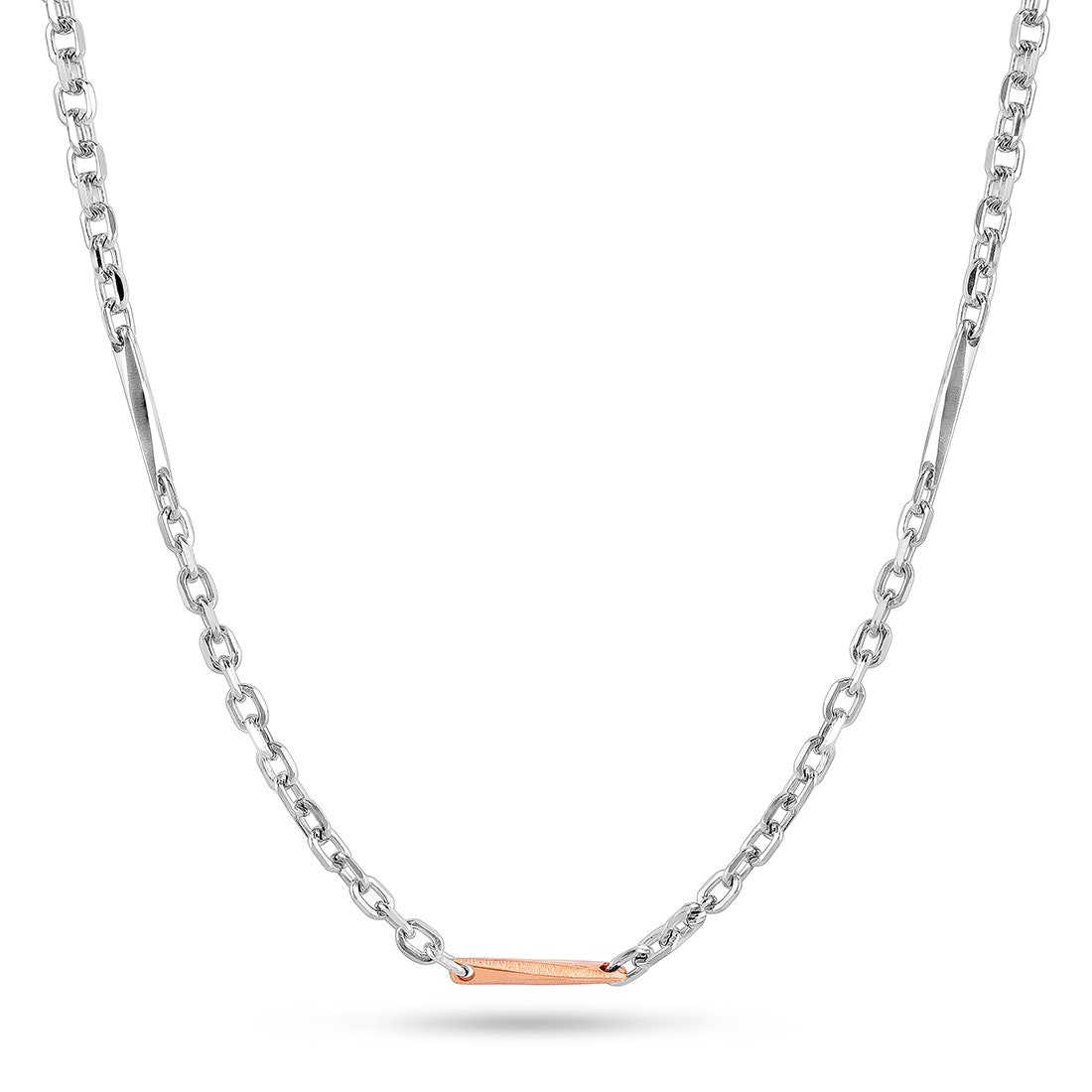 Gideon Platinum And Rose Gold Chain