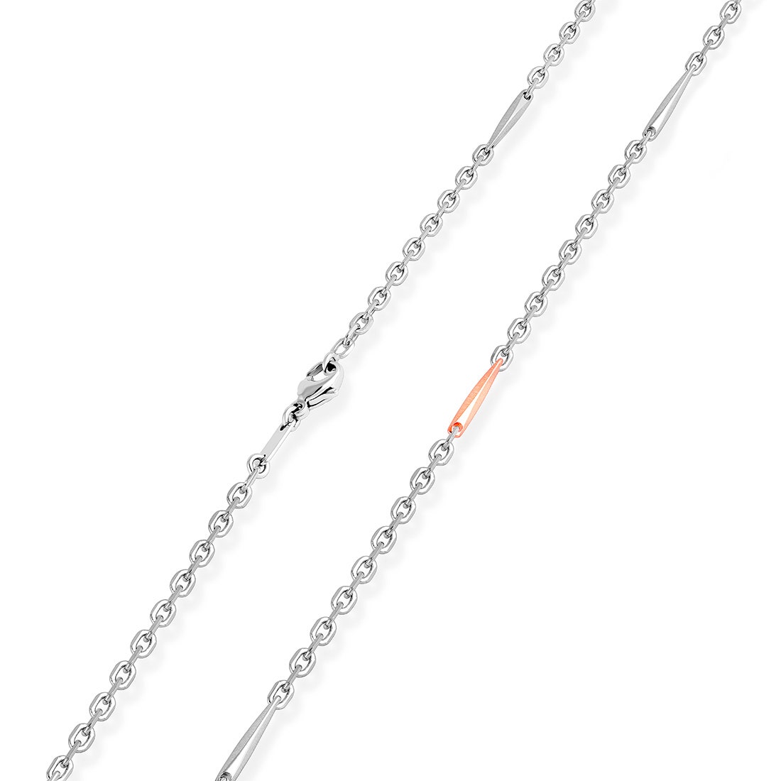 Gideon Platinum And Rose Gold Chain