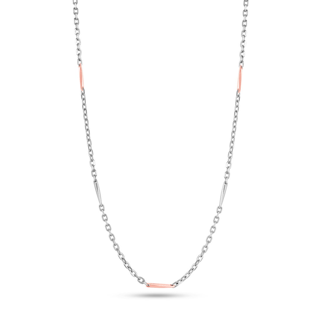 Gideon Platinum And Rose Gold Chain