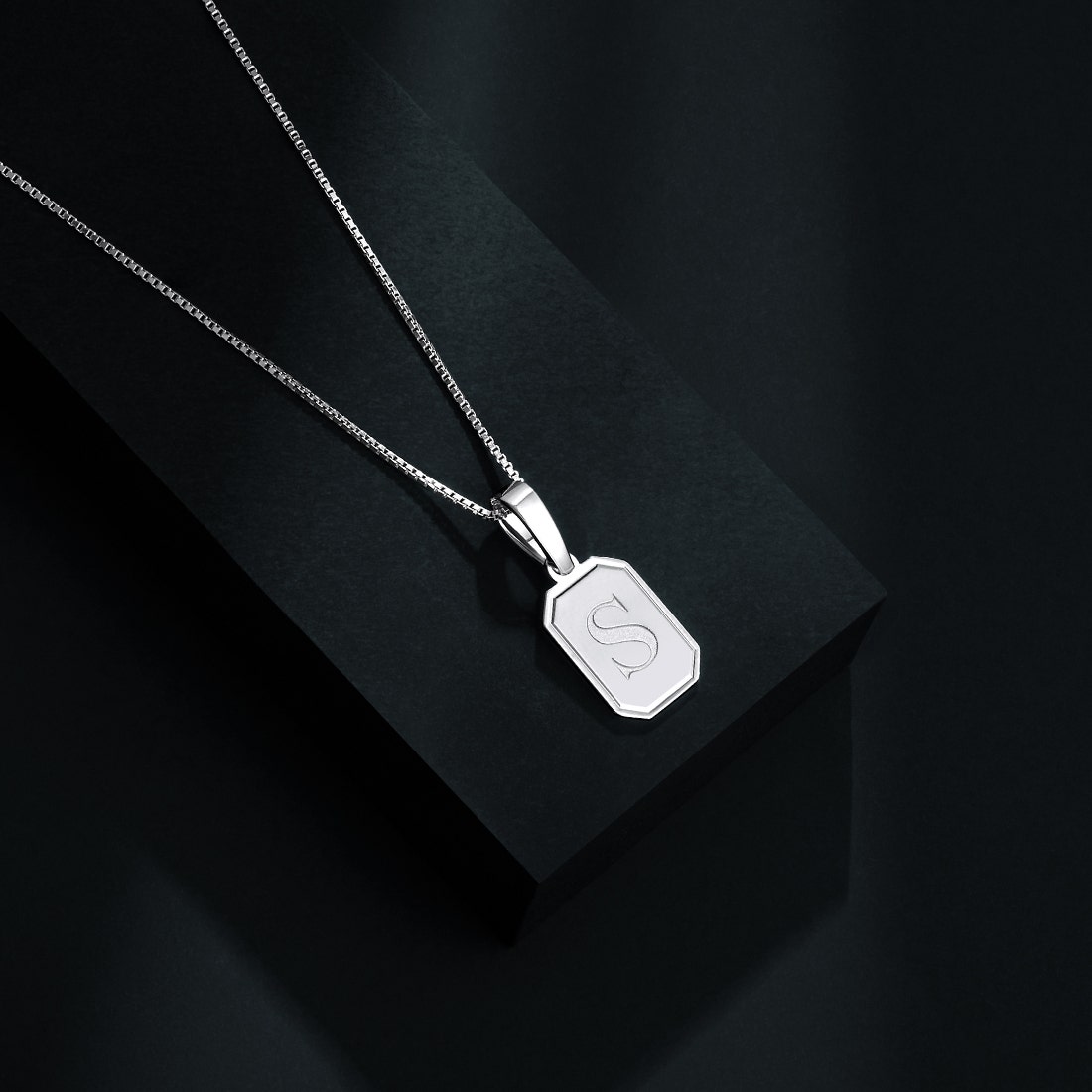 S for SRK Platinum Pendant