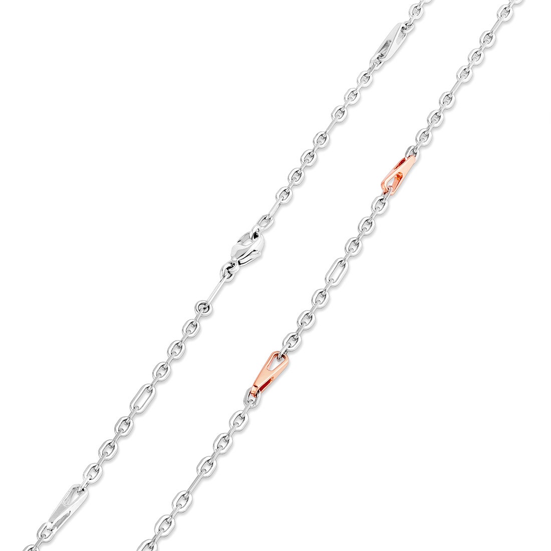 Ulric Platinum And Rose Gold Chain