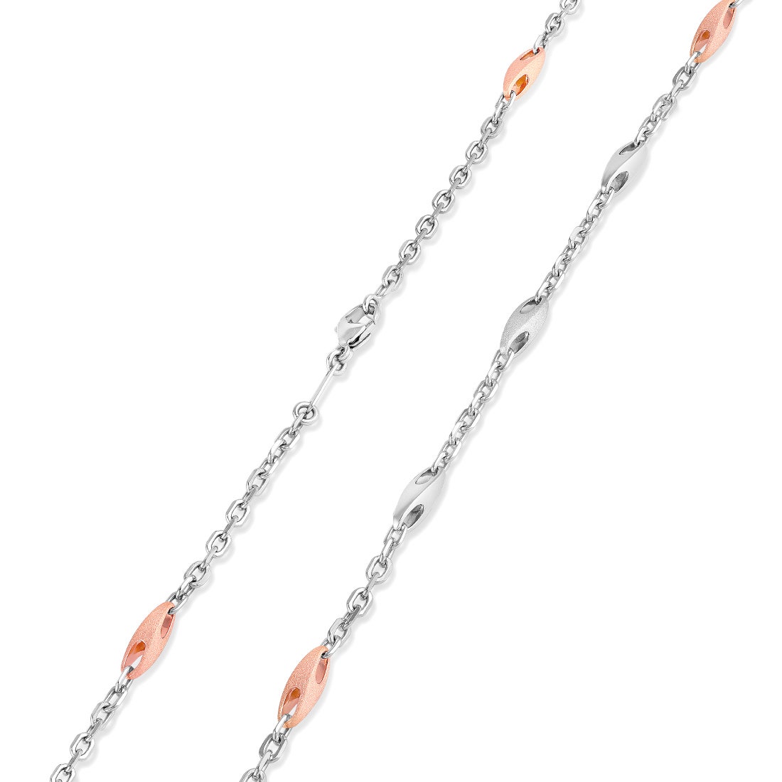 Glies Platinum And Rose Gold Chain