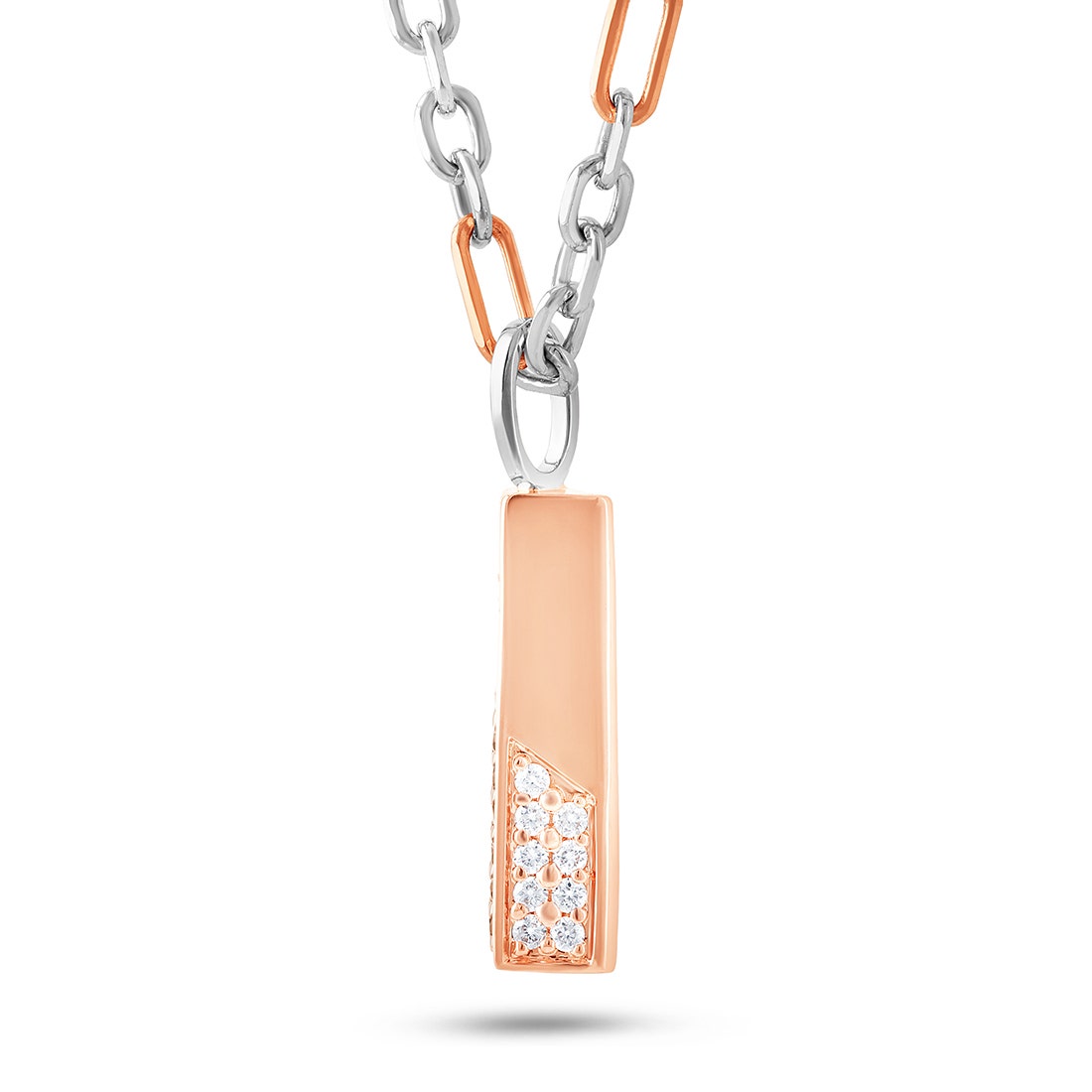 Darcy Platinum And Rose Gold Pendant