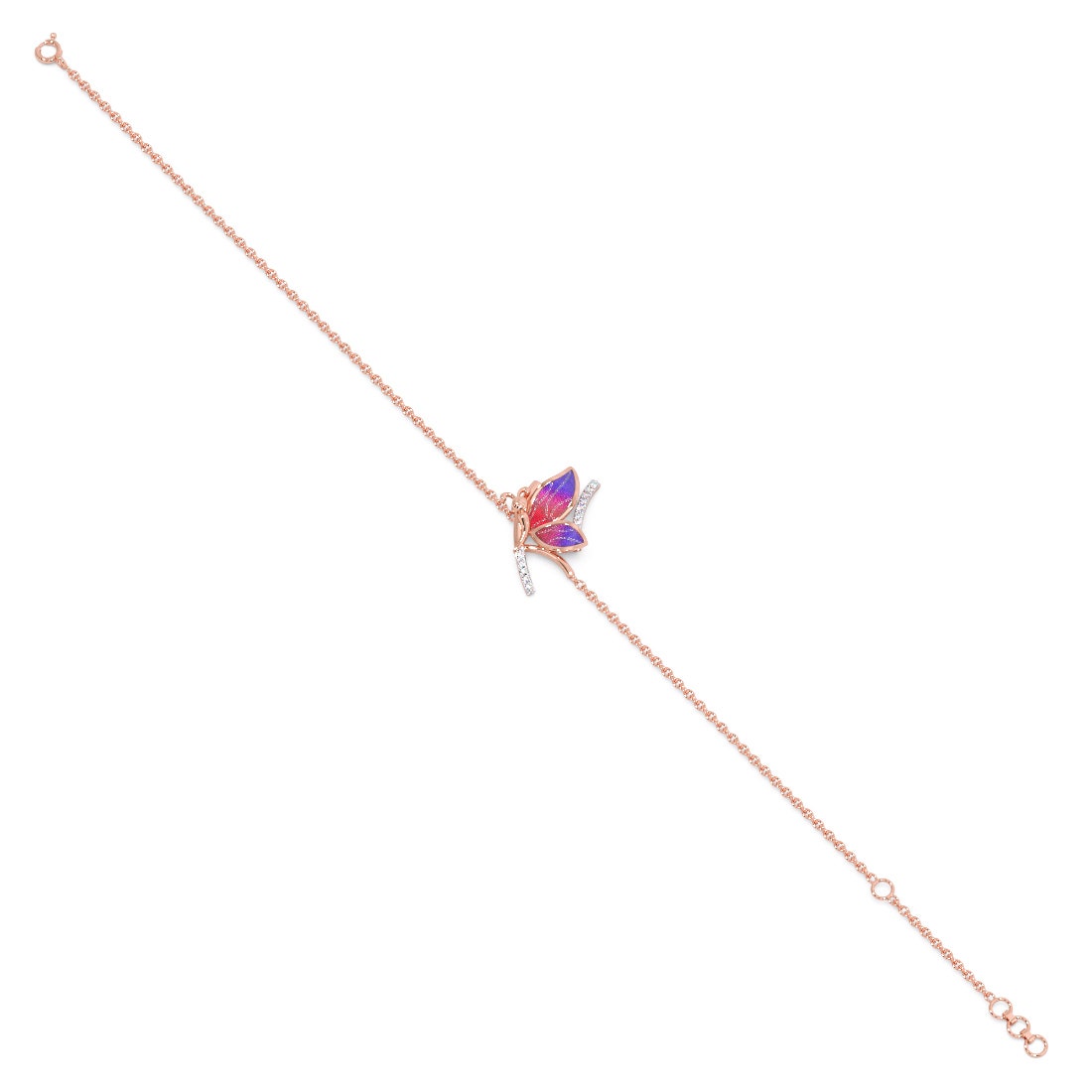 Janetta Butterfly Diamond Chain Bracelet
