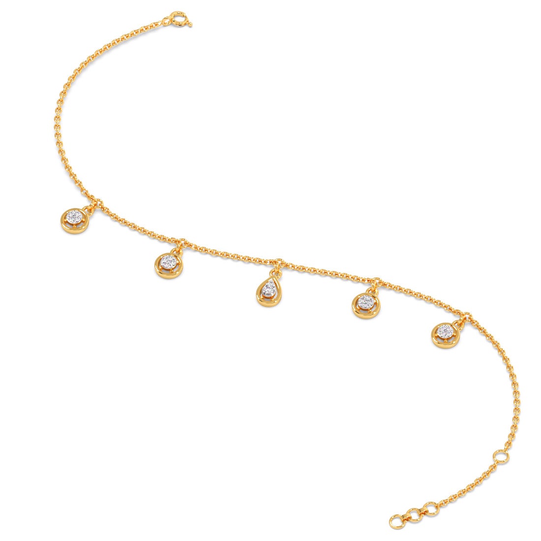 Ariane Diamond Charm Chain Bracelet
