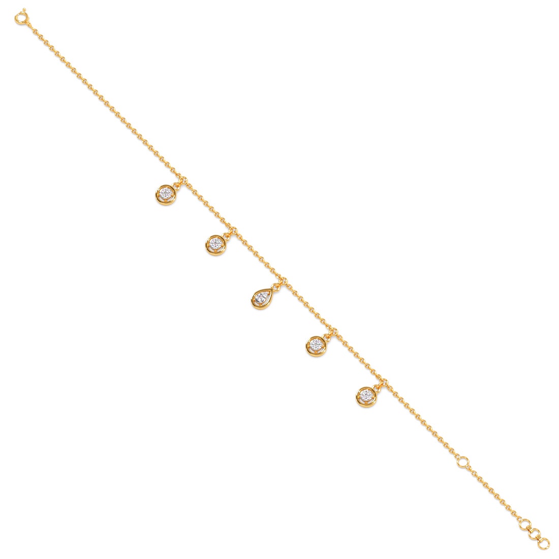 Ariane Diamond Charm Chain Bracelet