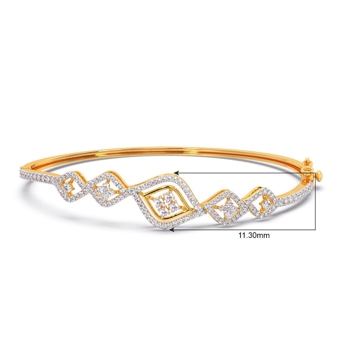 Zenia Diamond Oval Bracelet