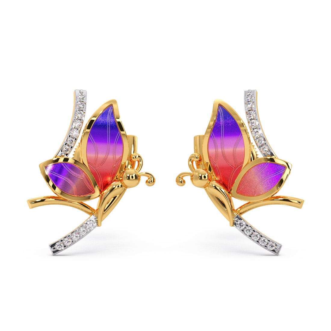 Janetta Butterfly Diamond Earrings