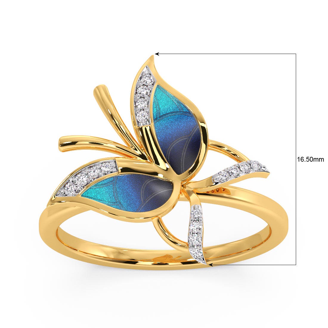 Phaedra Butterfly Diamond Ring