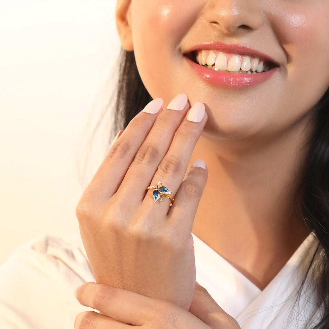 Phaedra Butterfly Diamond Ring