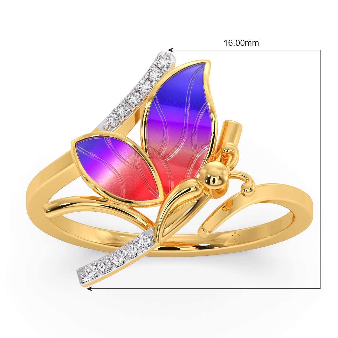 Janetta Butterfly Diamond Ring