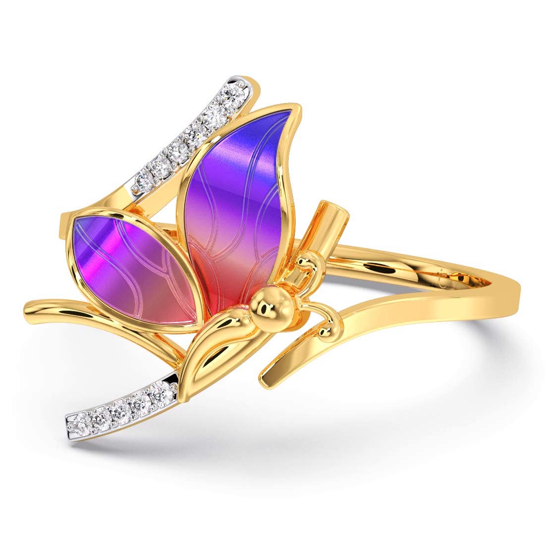 Janetta Butterfly Diamond Ring