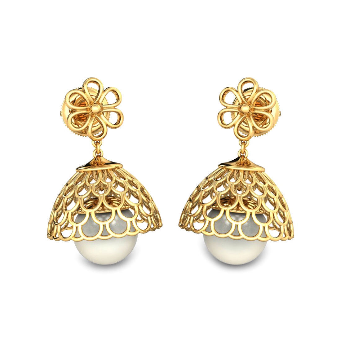 Buy Do Taara Pearl Jhumka Earrrings Earrings Online  Aza Fashions