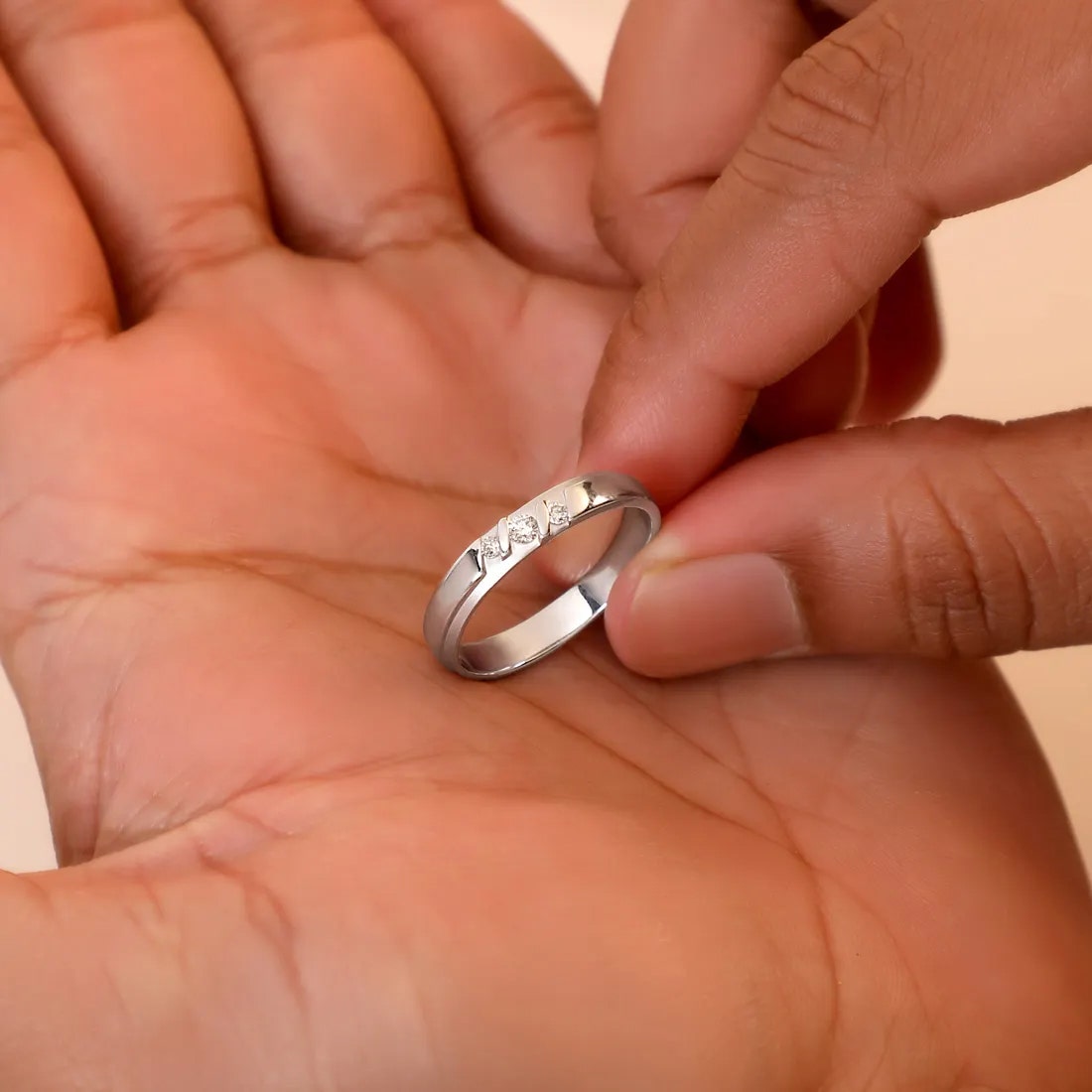 Joey Diamond Wedding Band For Him