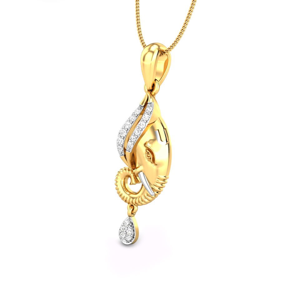 Shree Ganesha Diamond Pendant