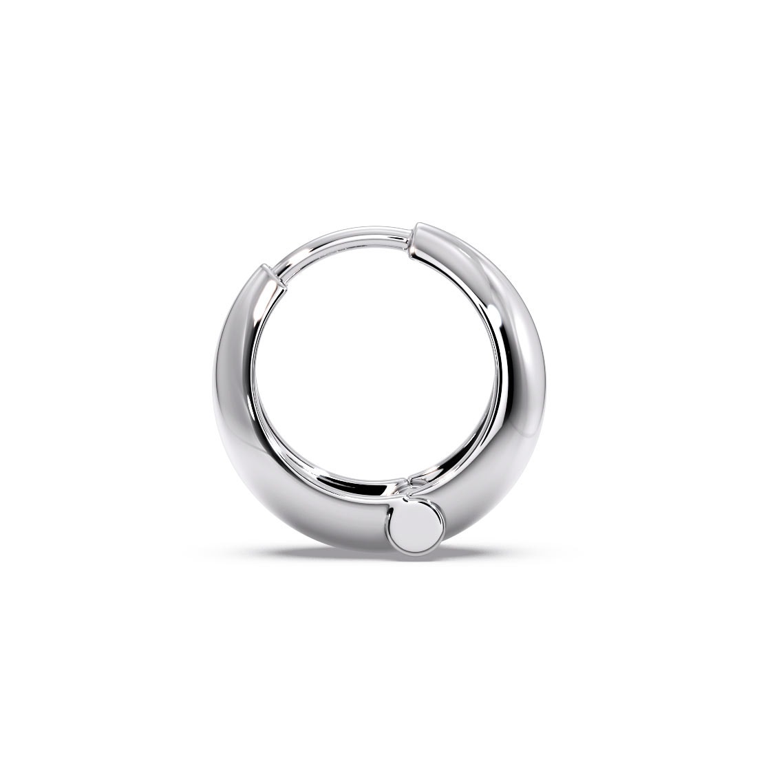Charles Platinum Huggie Earrings