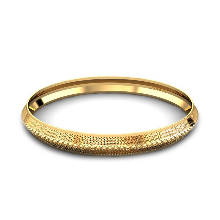 Classic Design Mens Gold Kada Classic Design Mens Gold Kada
