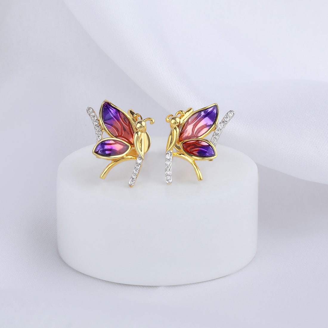 Janetta Butterfly Diamond Earrings