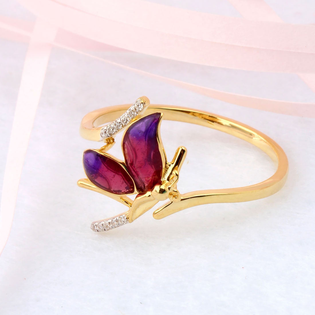 Janetta Butterfly Diamond Ring