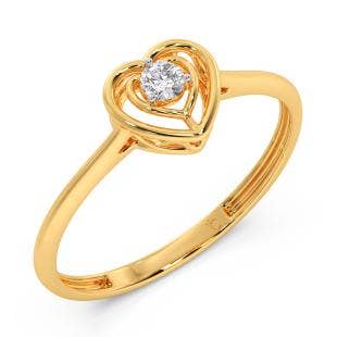 Ruhi Heart Diamond Ring