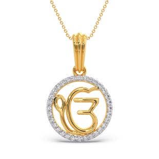 Ek Onkar Diamond Pendant