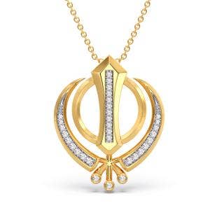 The Khanda Diamond Pendant