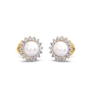 Karen Pearl Diamond Earrings