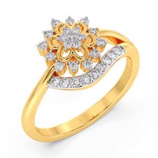 Sparkling Star Diamond Ring