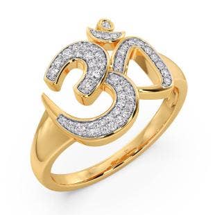 Om Maheshwara Diamond Ring