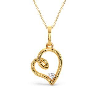 Orelia Heart Diamond Pendant