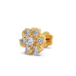 Violet Diamond Nose Pin