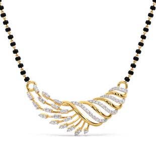 Shankh Diamond Mangalsutra