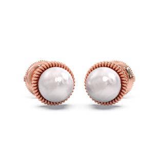 Rope The Moon White Pearl Earrings