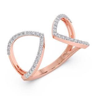Elanique Diamond Gap Ring